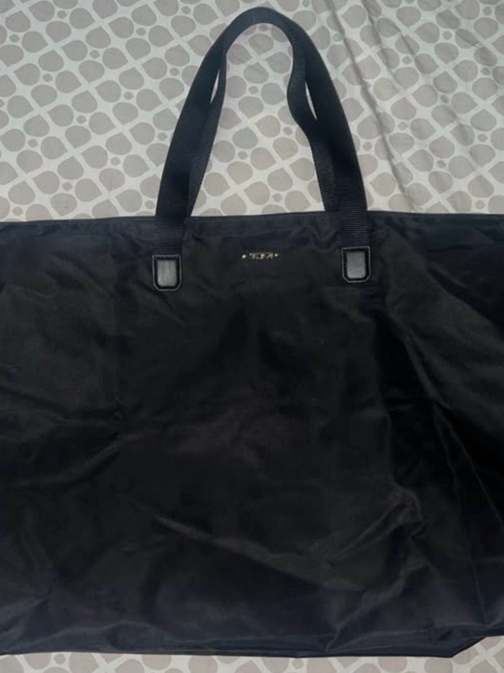 Tumi Black Nylon Travel Tote